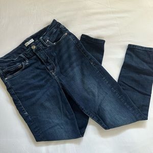 Good American high rise dark wash skinny jeans size 4